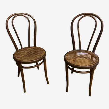 Duo de chaises bistrot Thonet début XXeme