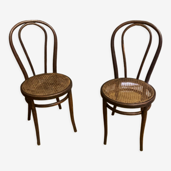 Duo of chairs bistrot Thonet early XXth