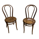 Duo of chairs bistrot Thonet early XXth