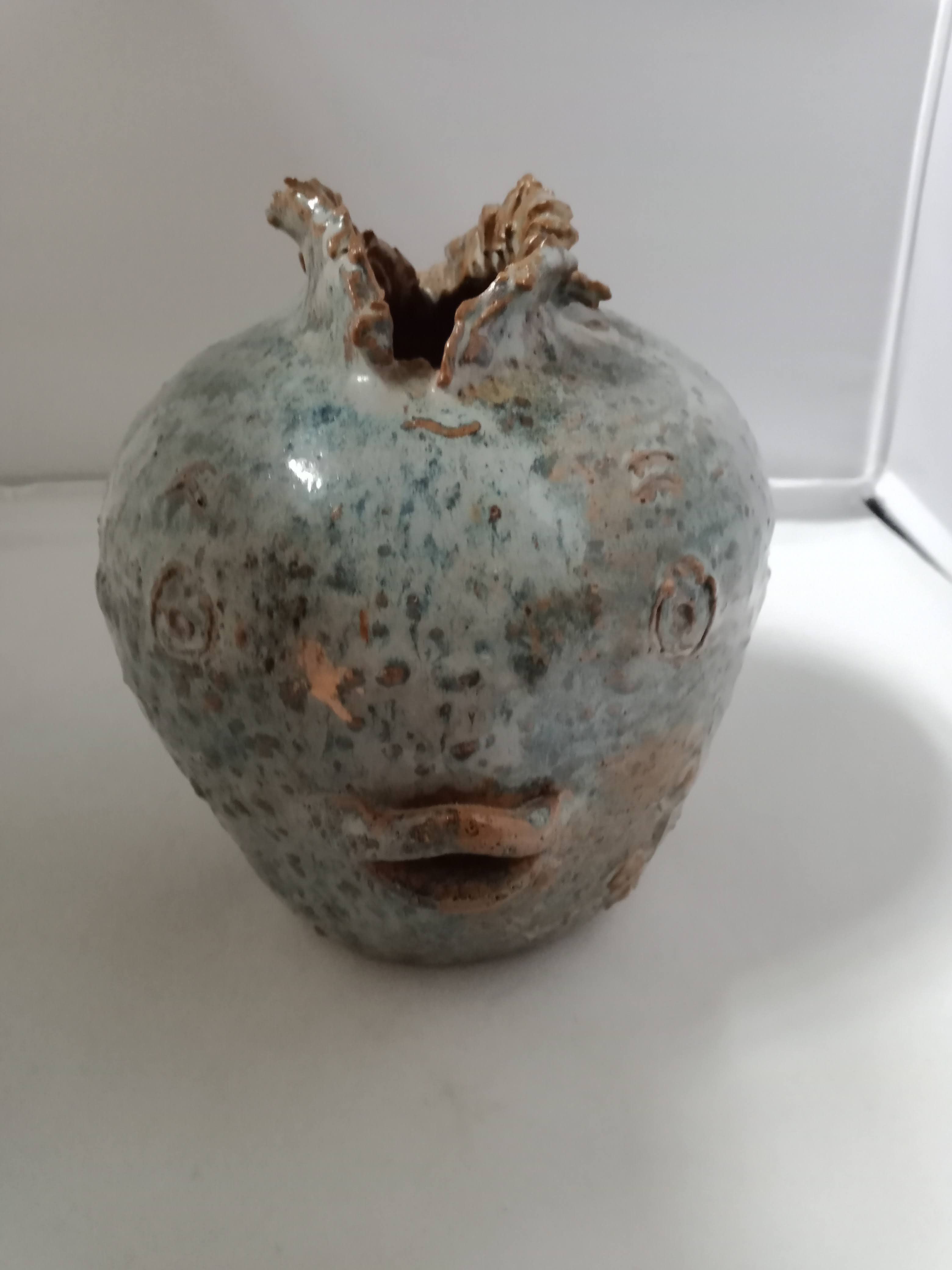 Vintage ceramic vase fish