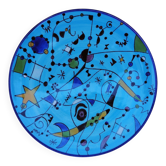 Decorative plate, abstract design, by Joan Miró.