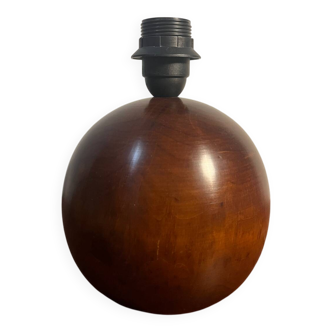 Walnut wood ball lamp base
