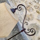 HEIGHT-ADJUSTABLE WROUGHT IRON FLOOR LAMP