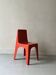 Kids chair plastic - chaise enfant orangé, design 1970