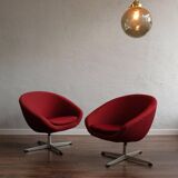 Vintage German Swivel Chairs, Set of 2