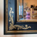 Miroir stylisé noir & doré