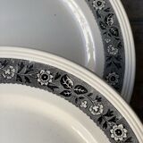 Assiette creuse en faïence Boch La Louvière