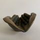 Terracotta art bowl "Jointed hands" signed by the artist Maria Ruiz