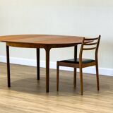 McIntosh Dunvegan Teak Dining Set – Round Extending Table & 4 Chairs (1960s
