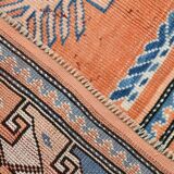 5x7 Orange & Blue Classic Vintage Rug, 154x203Cm