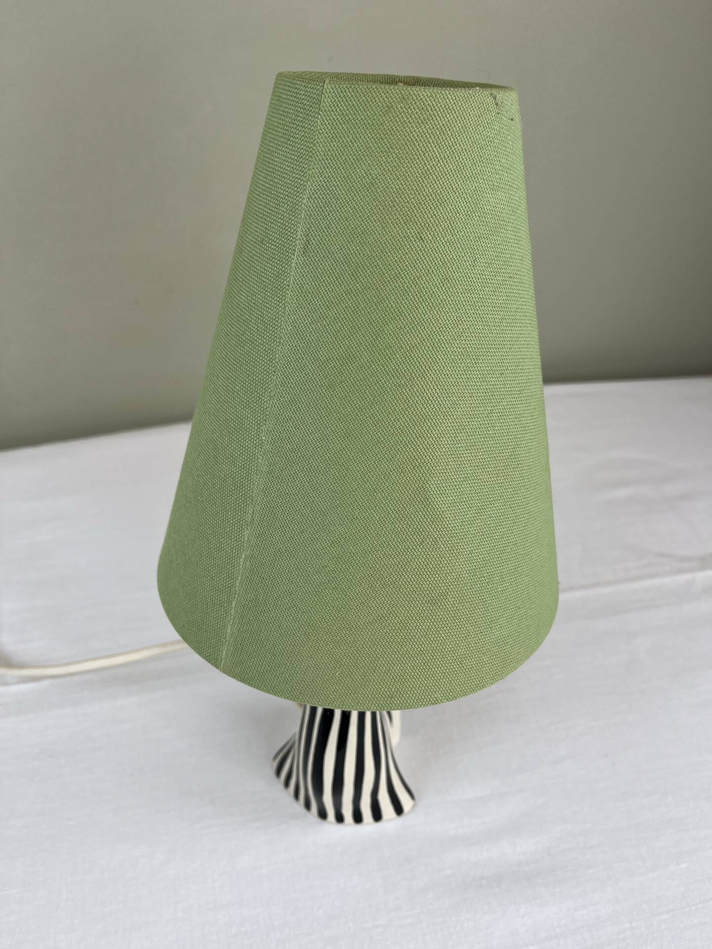 Vintage zebra lamp