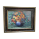 Painting on canvas bouquet of flowers in a vase.