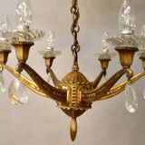 Bronze chandelier with 6 light arms