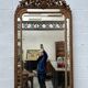 19th-century mirror with cherubs