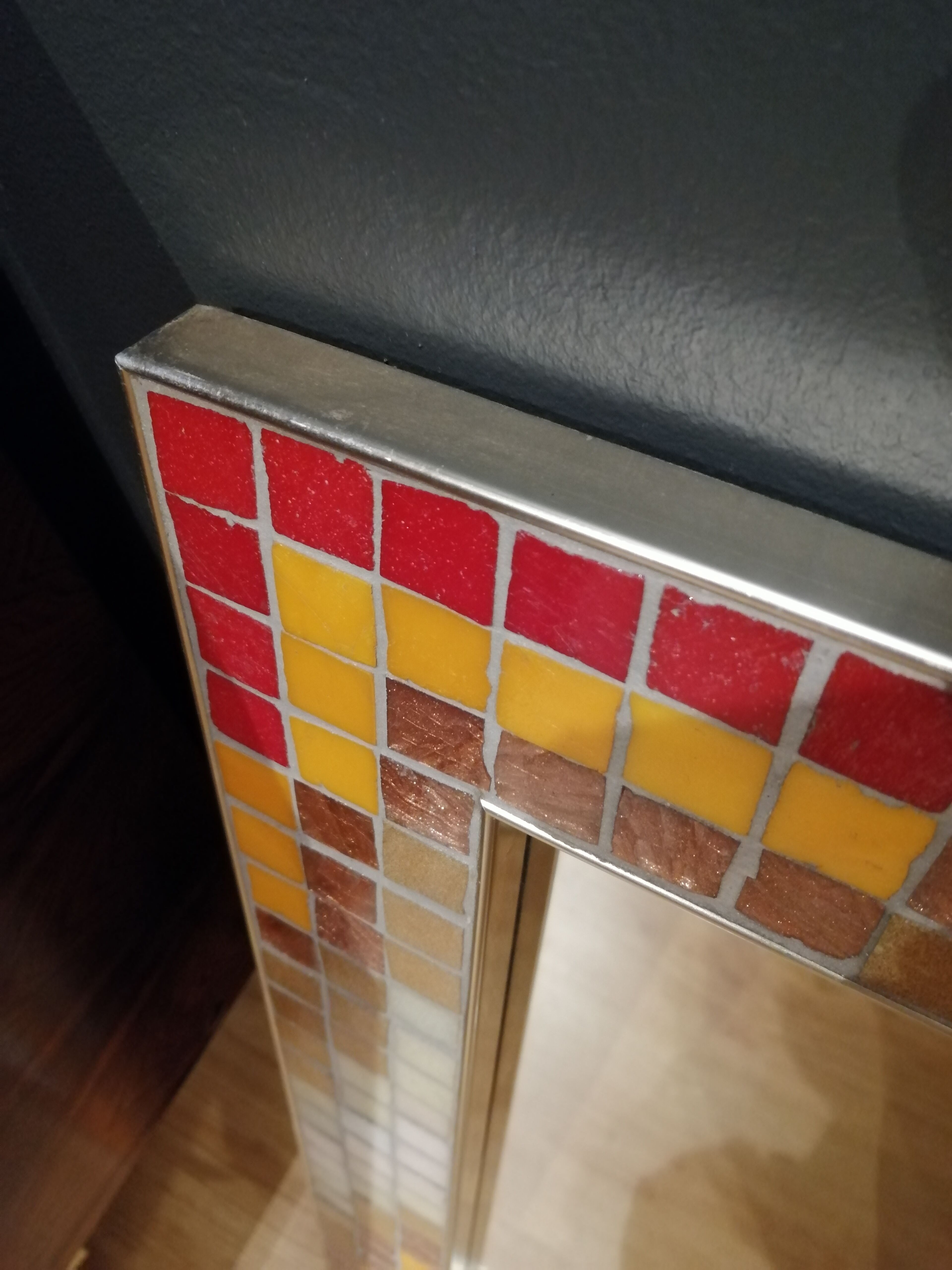 Vintage ceramic mirror