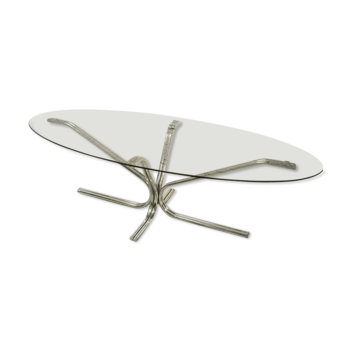 Orange coffee table smoked glass