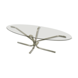 Orange coffee table smoked glass