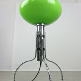 Lampadaire en verre vert vert italien du milieu du siècle