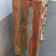 Occasional furniture in old colored wood
