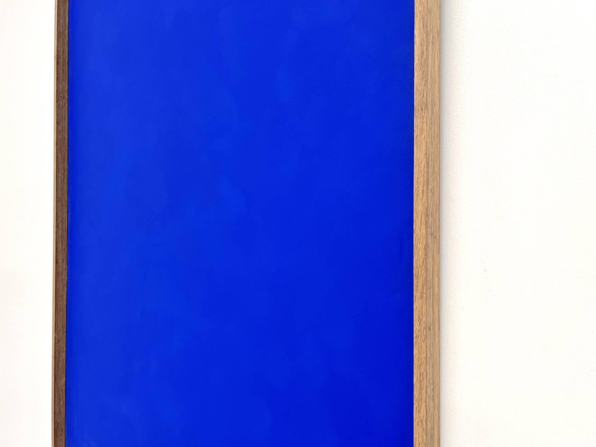 Large Klein blue painting