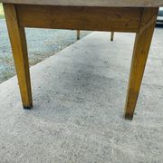 Duo table de ferme XXL 320 cm chêne pieds fuseaux