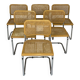 Set of 6 Marcel Breuer B32 model chairs