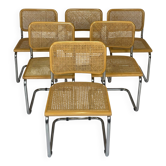 Lot de 6 chaises Marcel Breuer modèle B32