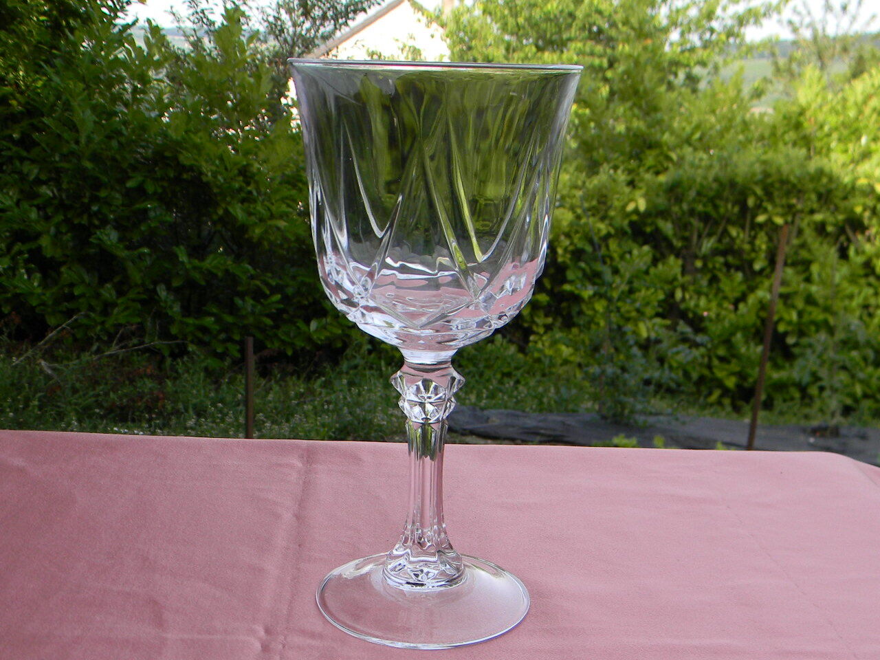 Lot de 6 verres à eau en cristal d'Arques modèle auteuil