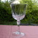 Lot de 6 verres à eau en cristal d'Arques modèle auteuil