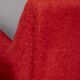 Pair of vintage 50s armchairs red fabric Italian design