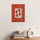 Framed abstract collage on paper signed eawy.