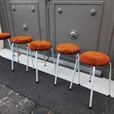 Metal and fabric stool