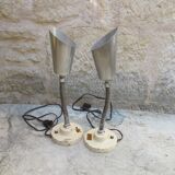 Cogit pair of vintage lamps, workshop, loft, lab, 1950s/60s