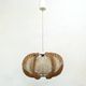 Mid century Nordic wooden pendant lamp, 1960s