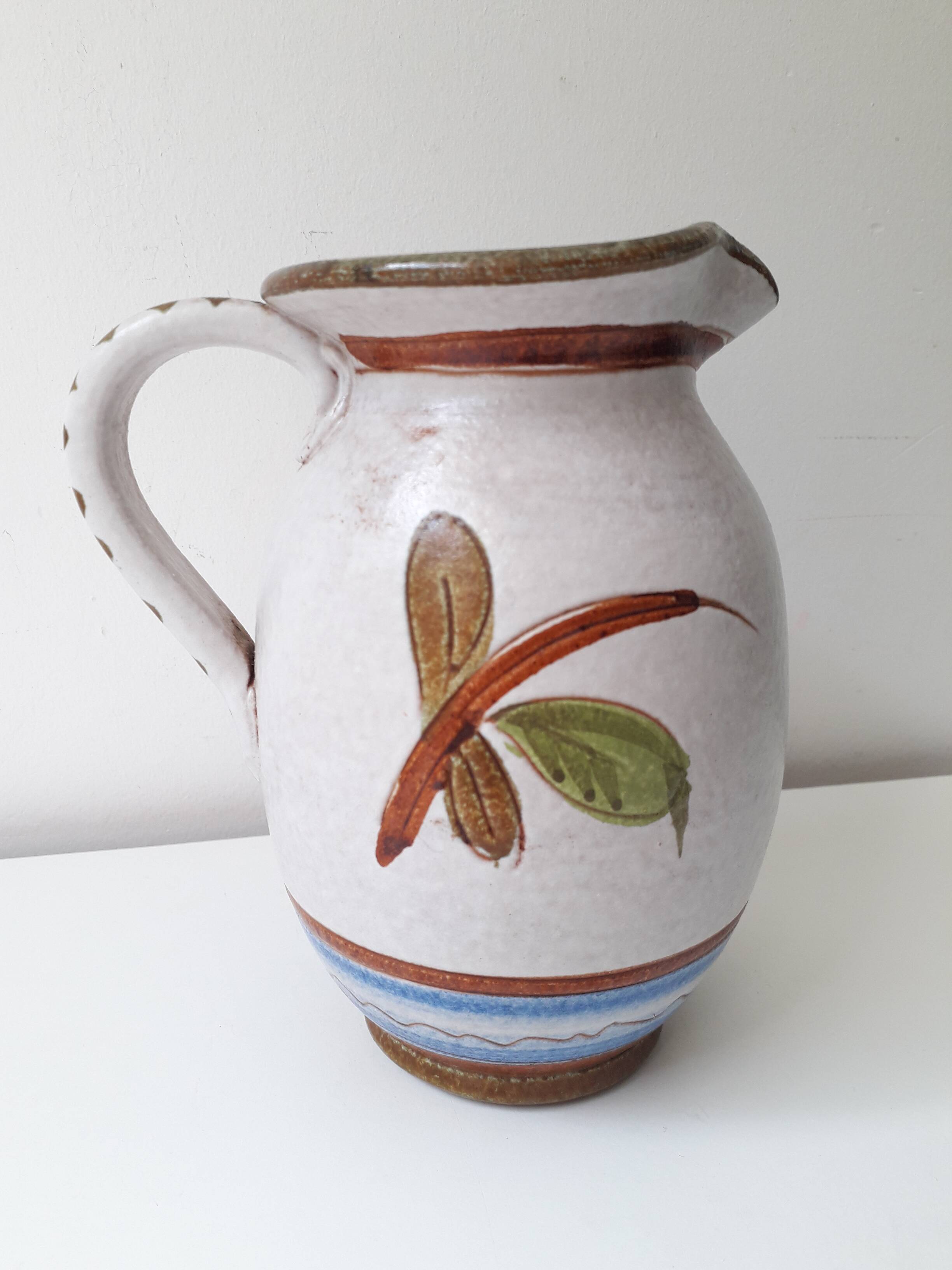 Flowery ceramic pitcher No. 4111 (A12)