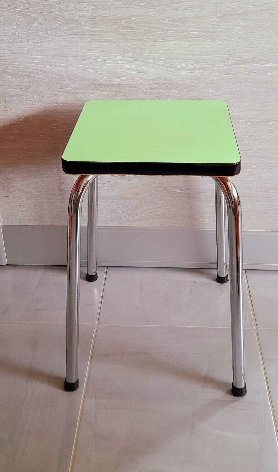 Green formica stool 60s