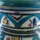 Iced and cracked ceramic vase