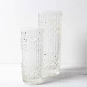 Set of 2 Glass Vases CandleWax by František Pečený / Czech Republic / 1972