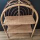 Shelf arch vintage rattan light honey 3 levels