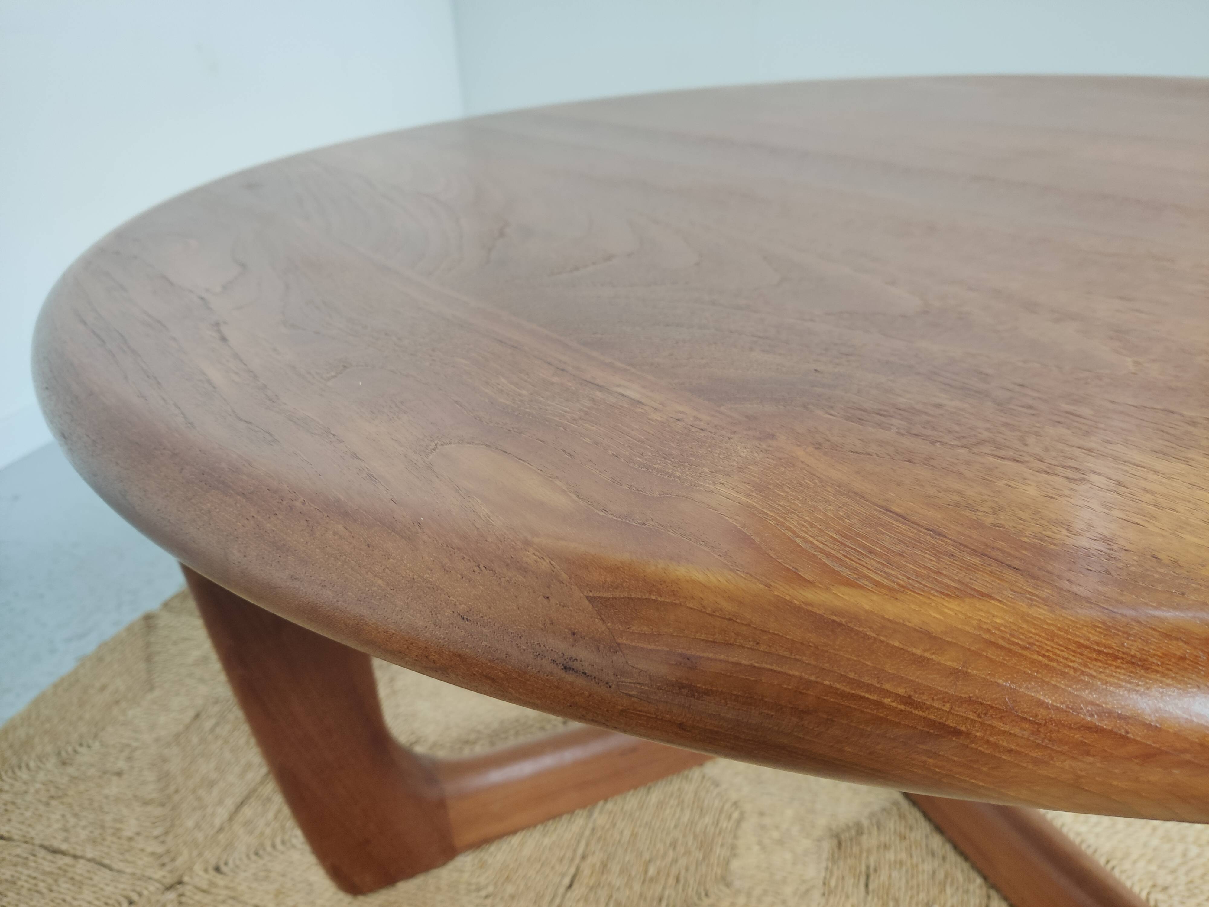 Niels Bach teak coffee table, Denmark 1970s