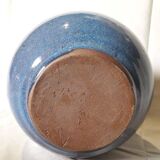 Blue ceramic glazed stoneware earthenware pitcher
