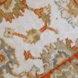 Vintage Indian Mahal handmade carpet 64cm x 97cm 1980s