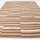 10x13 Dark Brown & Beige Vintage Kilim Rug, 311x394Cm