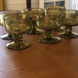 Glasses - biot cups in blown and bubbled glass