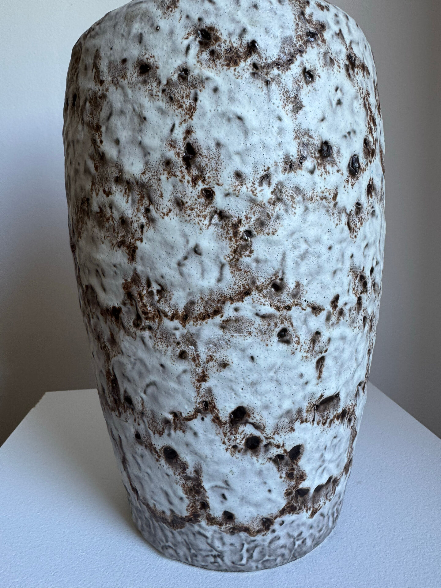Vintage 1970s Large Bay Keramik Fat Lava Vase MCM West Germany