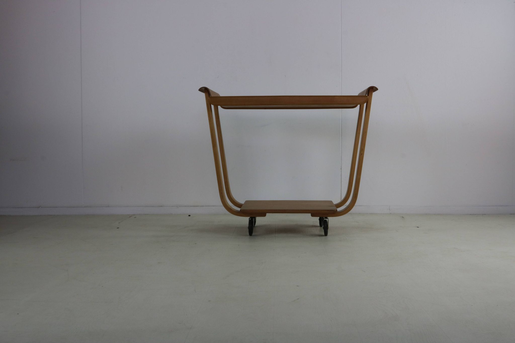 Fifties design plywood serving trolley by Cees Braakman for Pastoe
