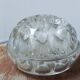 Glass flower arrangement from REIMS on a silver-plated metal stand.