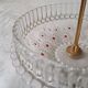 Paloma series glass tiered tray, Attributed to Walther Glas. 1970