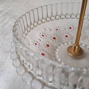 Plateau à étages En verre série Paloma, Attribué à Walther Glas.  1970