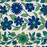 Vintage 70s flower cushion 47 x 47 cm